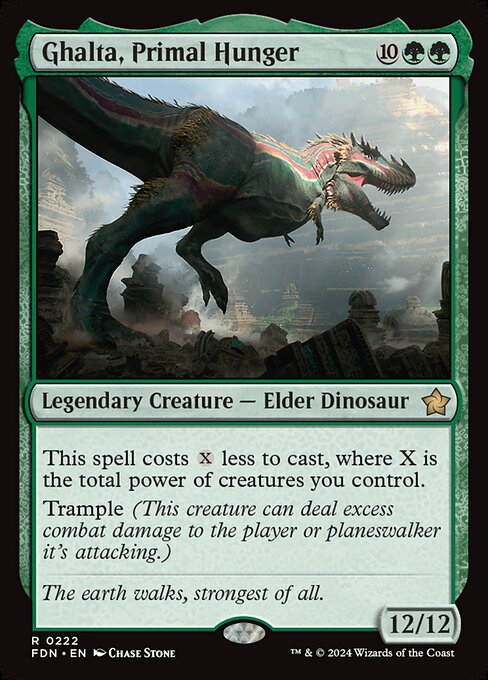Ghalta, Primal Hunger - Foundations Magic card