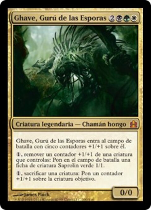 Ghave, Guru delle Spore (Ghave, Guru of Spores) - Commander 2011 (#200) - Illustrated by James Paick - Magic: The Gathering Card