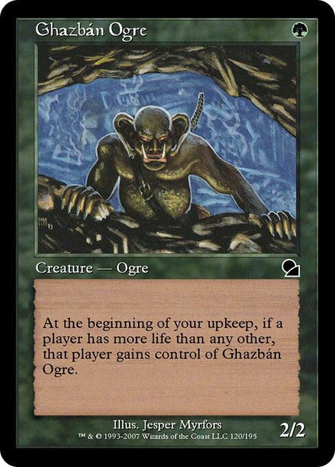 Ghazbán Ogre - Masters Edition (#120) - Illustrated by Jesper Myrfors - Magic: The Gathering Card