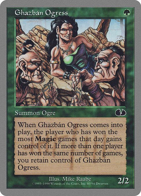 Ghazbán Ogress - Unglued (#60) - Illustrated by Mike Raabe - Magic: The Gathering Card