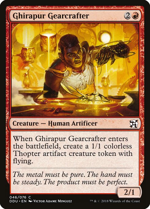 Ghirapur Gearcrafter - Duel Decks: Elves vs. Inventors Magic card