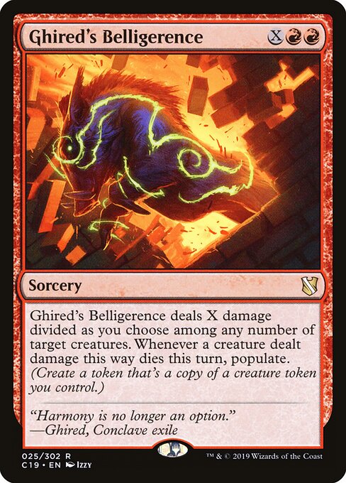 Ghired's Belligerence - Commander 2019 Magic card