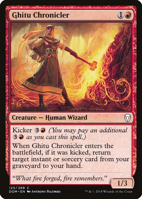 Ghitu Chronicler - Dominaria Magic card