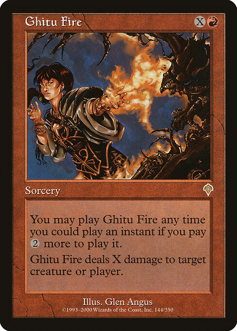 Ghitu Fire - Invasion Magic card