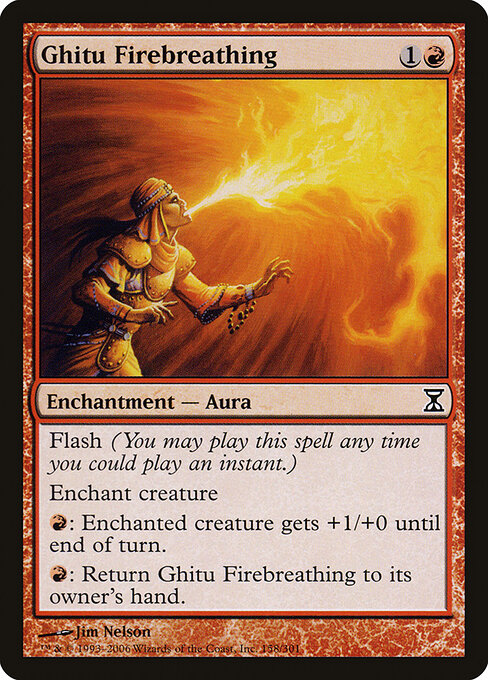 Ghitu Firebreathing - Time Spiral Magic card