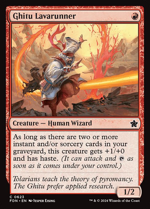 Ghitu Lavarunner - Foundations Magic card