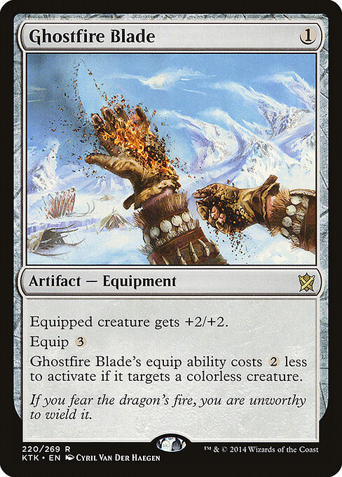 Ghostfire Blade - Khans of Tarkir Magic card