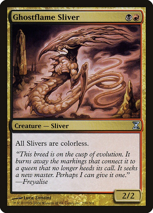 Ghostflame Sliver - Time Spiral Magic card