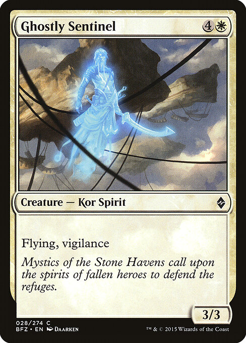 Ghostly Sentinel - Battle for Zendikar Magic card