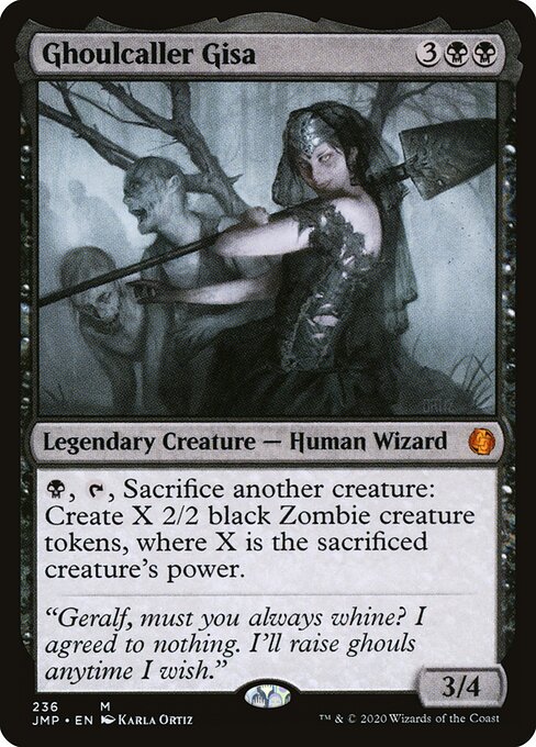 Ghoulcaller Gisa - Jumpstart (#236) - Illustrated by Karla Ortiz - Magic: The Gathering Card