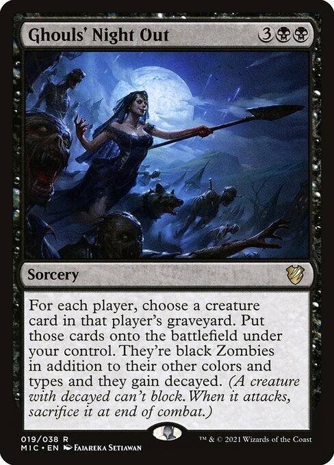 Ghouls' Night Out - Midnight Hunt Commander Magic card