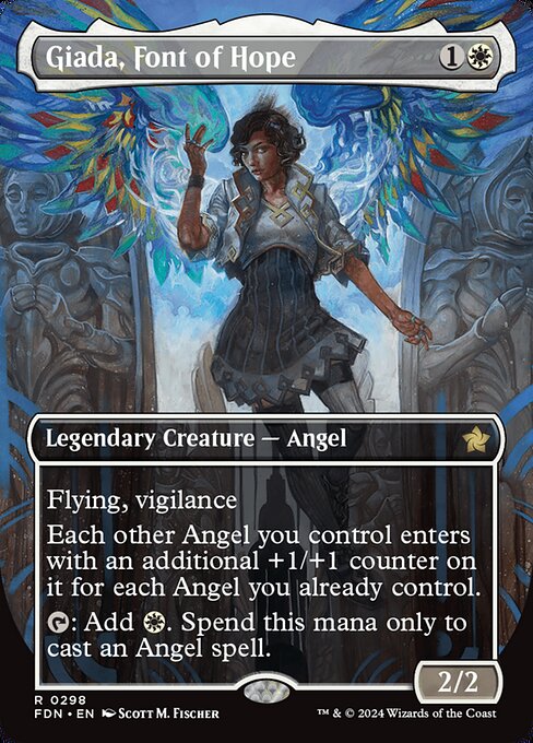 Giada, fontaine de l'espoir (Giada, Font of Hope) - Foundations (#298) - Illustrated by Scott M. Fischer - Magic: The Gathering Card