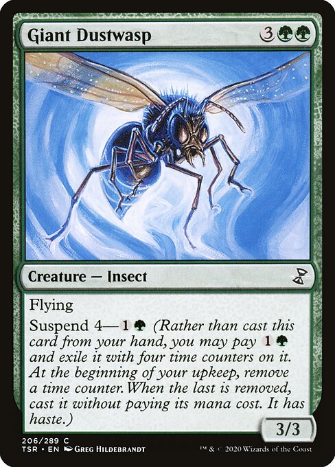 Giant Dustwasp - Time Spiral Remastered (#206) - Illustrated by Greg Hildebrandt - Magic: The Gathering Card