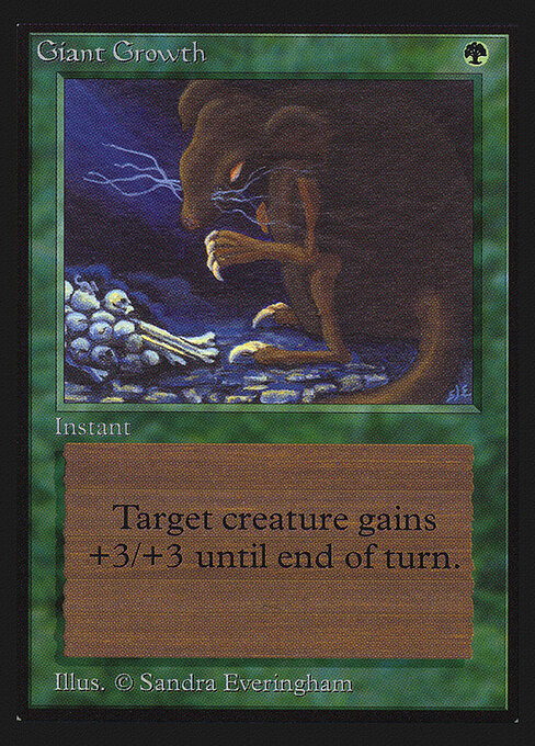 Giant Growth - Intl. Collectors' Edition (#198) - Illustrated by Sandra Everingham - Magic: The Gathering Card