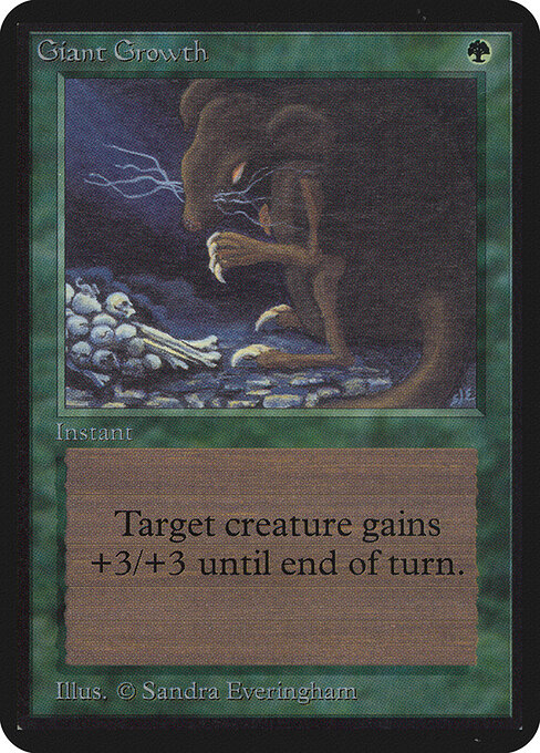 Croissance gigantesque (Giant Growth) - Fourth Edition (#248) - Illustrated by Sandra Everingham - Magic: The Gathering Card