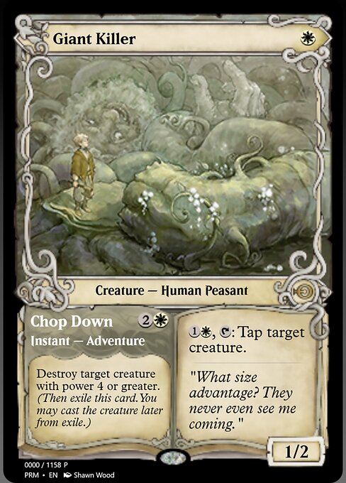 Giant Killer // Chop Down - Throne of Eldraine (#14) - Illustrated by Jesper Ejsing - Magic: The Gathering Card