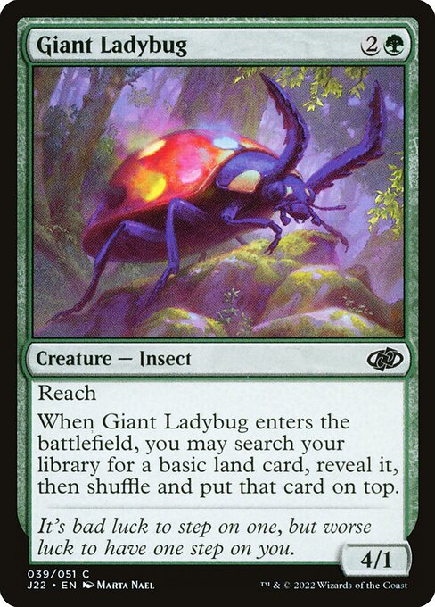 Giant Ladybug - Jumpstart 2022 Magic card