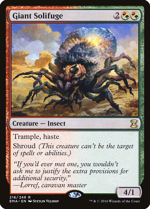 Giant Solifuge - Eternal Masters (#216) - Illustrated by Svetlin Velinov - Magic: The Gathering Card