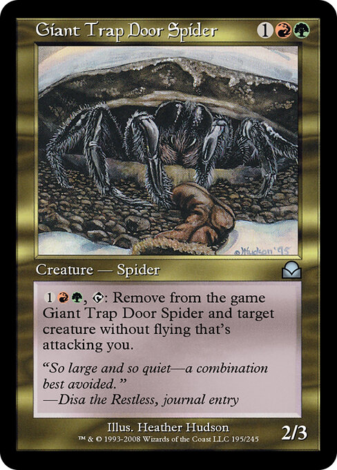 Giant Trap Door Spider - Masters Edition II Magic card