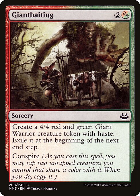 Giantbaiting - Modern Masters 2017 (#208) - Illustrated by Trevor Hairsine - Magic: The Gathering Card
