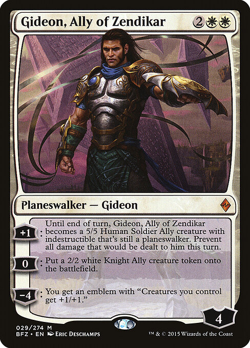 Gideon, Ally of Zendikar - Battle for Zendikar Magic card