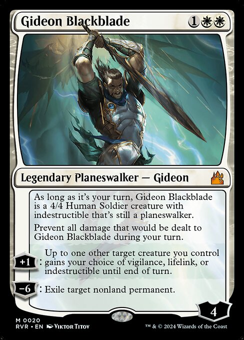 Gideon Blackblade - Ravnica Remastered Magic card