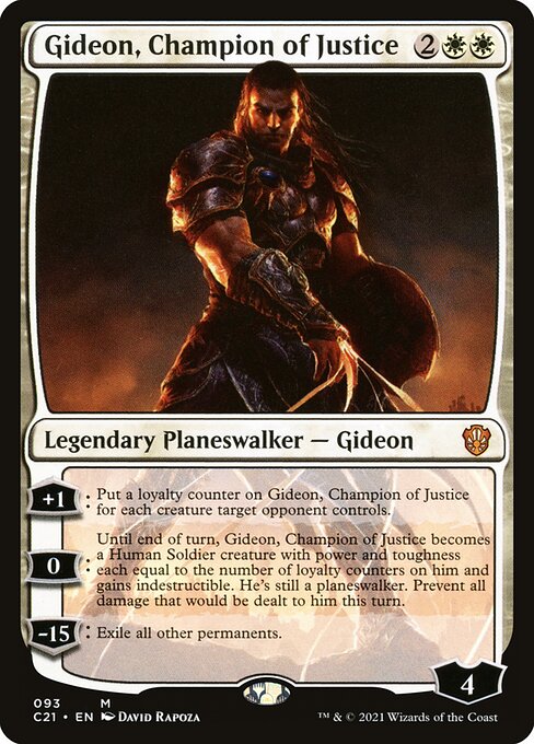 Gideon, Champion of Justice - Commander 2021 Magic card