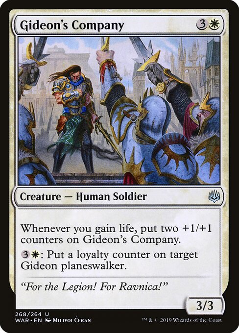 Gideon's Company - War of the Spark Magic card