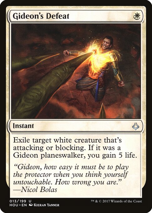 Gideon's Defeat - Hour of Devastation Magic card