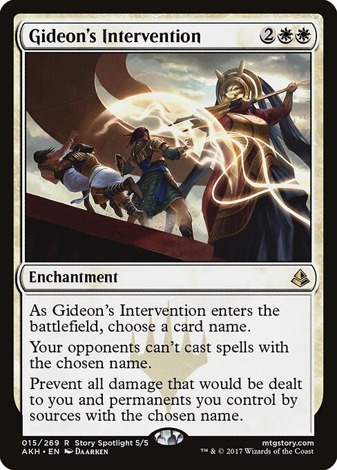 Gideon's Intervention - Amonkhet Magic card