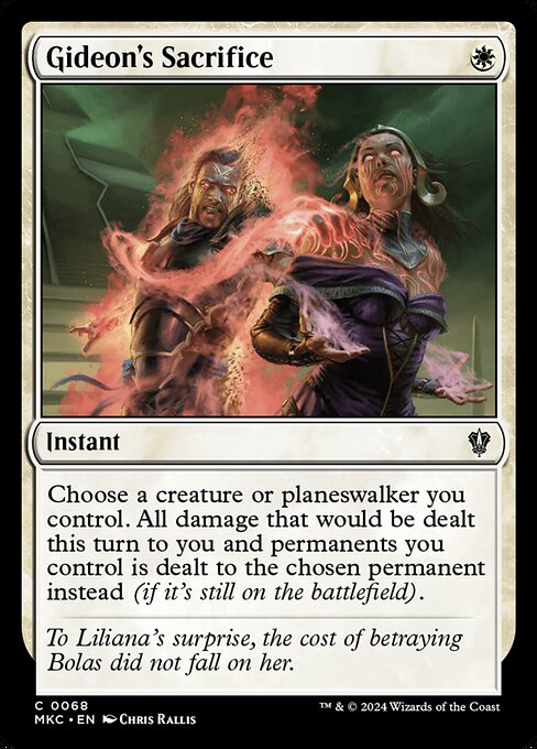Gideon's Sacrifice - Murders at Karlov Manor Commander Magic card