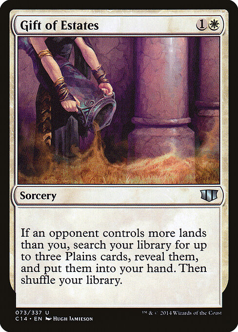 Gift of Estates - Commander 2014 (#73) - Illustrated by Hugh Jamieson - Magic: The Gathering Card