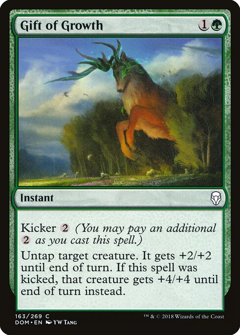 Gift of Growth - Dominaria (#163) - Illustrated by YW Tang - Magic: The Gathering Card