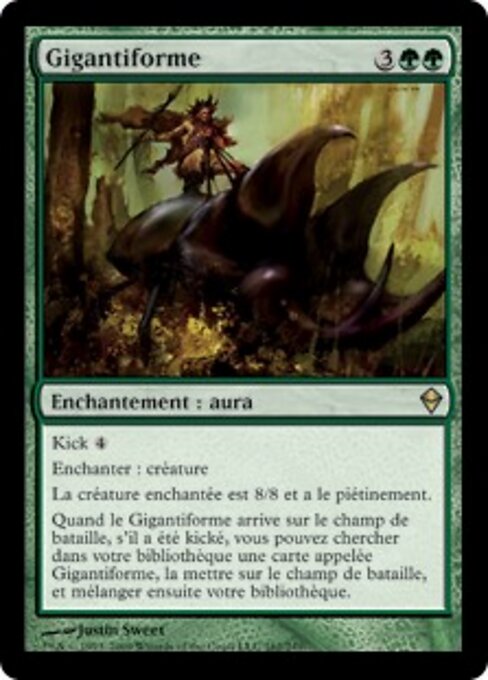 Gigantiforme (Gigantiform) - Zendikar (#162) - Illustrated by Justin Sweet - Magic: The Gathering Card