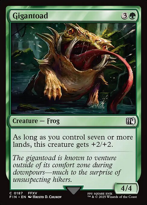 Gigantoad - Final Fantasy Magic card