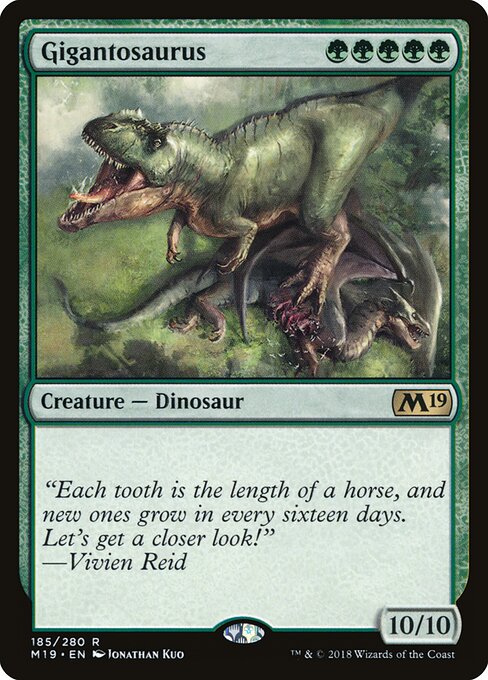 Gigantosaurus - Core Set 2019 Magic card