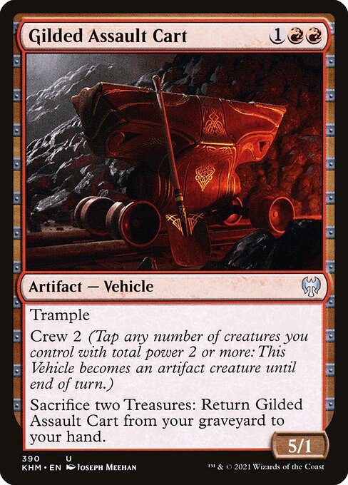 Gilded Assault Cart - Kaldheim Magic card