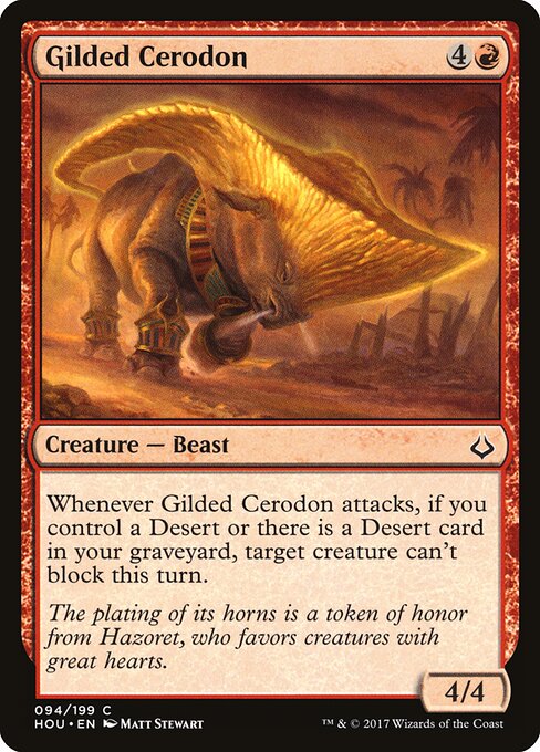 Gilded Cerodon - Hour of Devastation Magic card