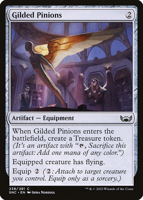 Gilded Pinions - Streets of New Capenna Magic card