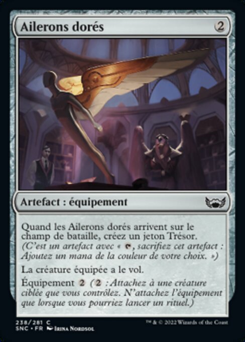 金色の両翼 (Gilded Pinions) - Streets of New Capenna (#238) - Illustrated by Irina Nordsol - Magic: The Gathering Card