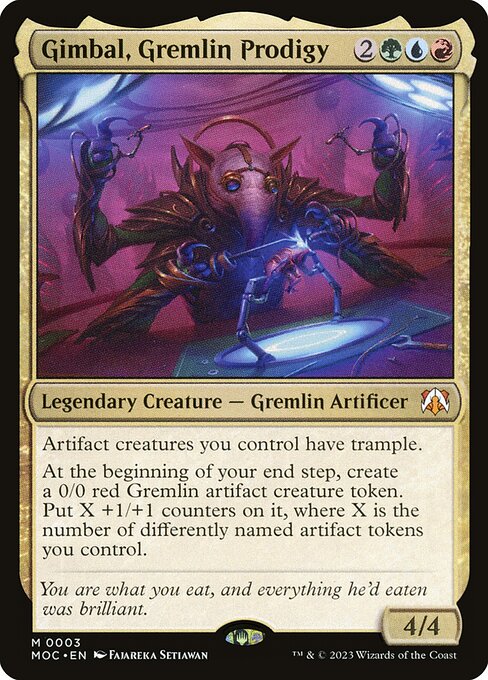 Gimbal, Gremlin Prodigy - March of the Machine Commander Magic card