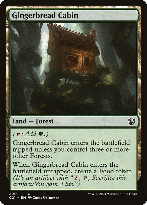 Gingerbread Cabin - Commander 2021 Magic card