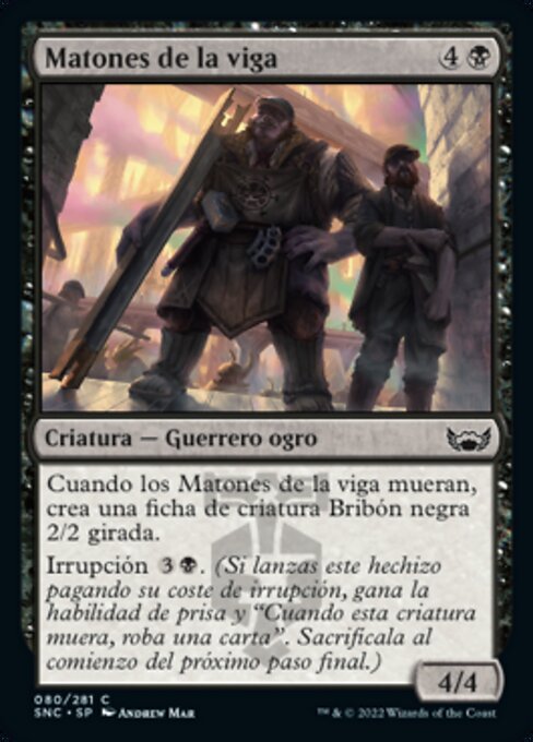 Baustellen-Schläger (Girder Goons) - Streets of New Capenna (#80) - Illustrated by Andrew Mar - Magic: The Gathering Card