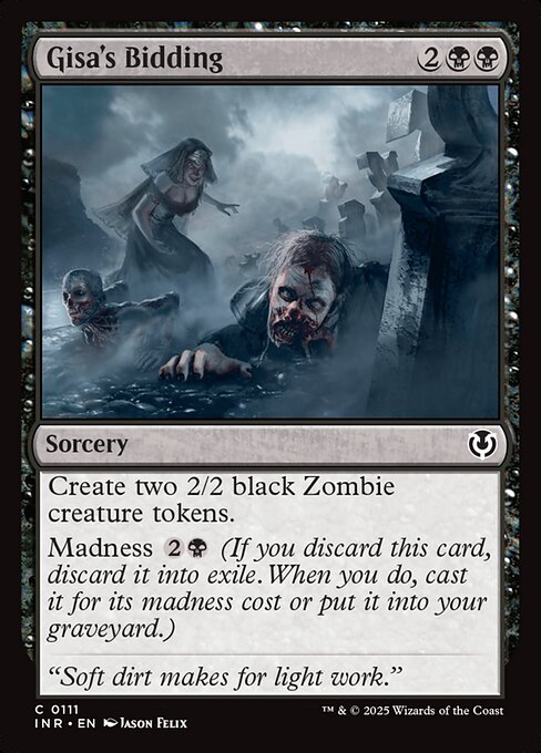 Gisa's Bidding - Innistrad Remastered Magic card