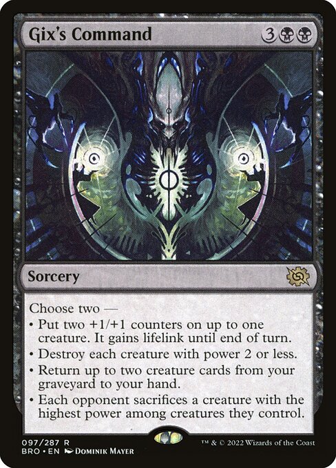 Gix's Command - The Brothers' War Magic card