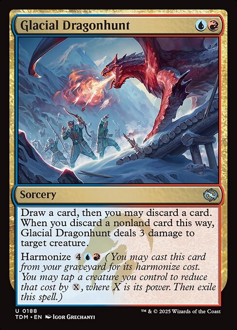 Glacial Dragonhunt - Tarkir: Dragonstorm Magic card