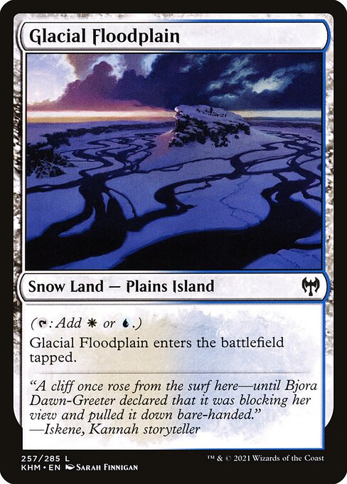 Glacial Floodplain - Kaldheim Magic card