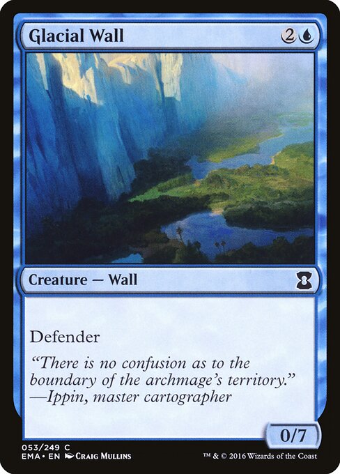 Glacial Wall - Eternal Masters Magic card