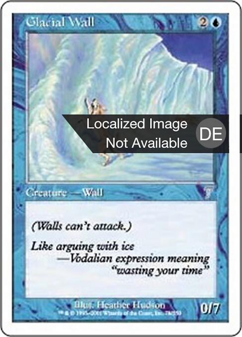 Muro Glaciale (Glacial Wall) - Classic Sixth Edition (#72) - Illustrated by Dameon Willich - Magic: The Gathering Card