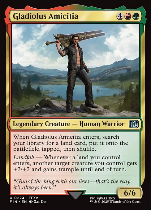 Gladiolus Amicitia - Final Fantasy Magic card